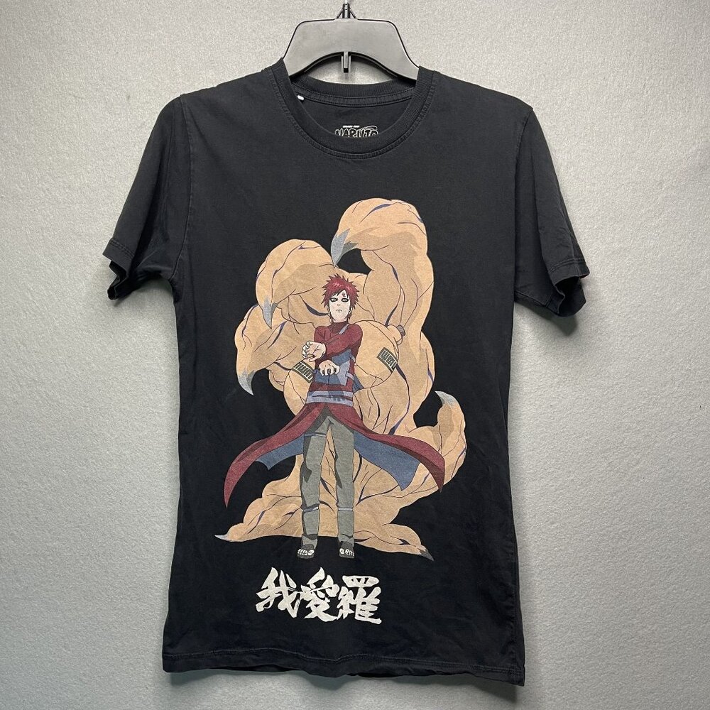 Shonen Jump Naruto Shippuden Convention Exclusive Black Gaara Anime T-Shirt M